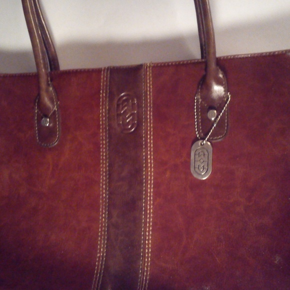 Leather Made Designer Handbag/computer size. - Picture 1 of 7